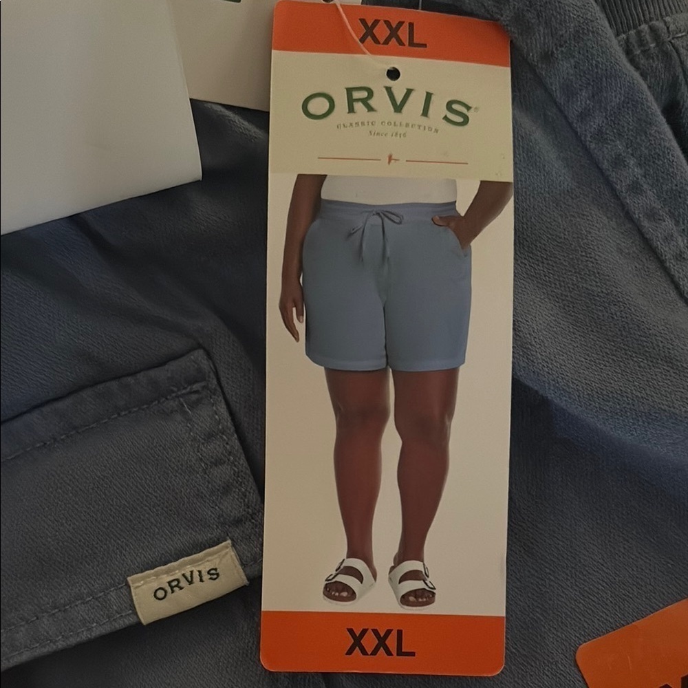 Orvis Blue Cargo Shorts Versatile Casual Wear - Picture 1 of 3